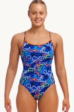 Broken Hearts Diamond Back One Piece|Funkita