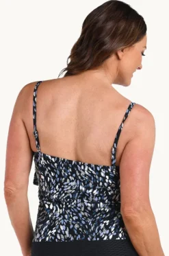 Brushstroke Shimmer Tiered Tankini Separate|Maxine