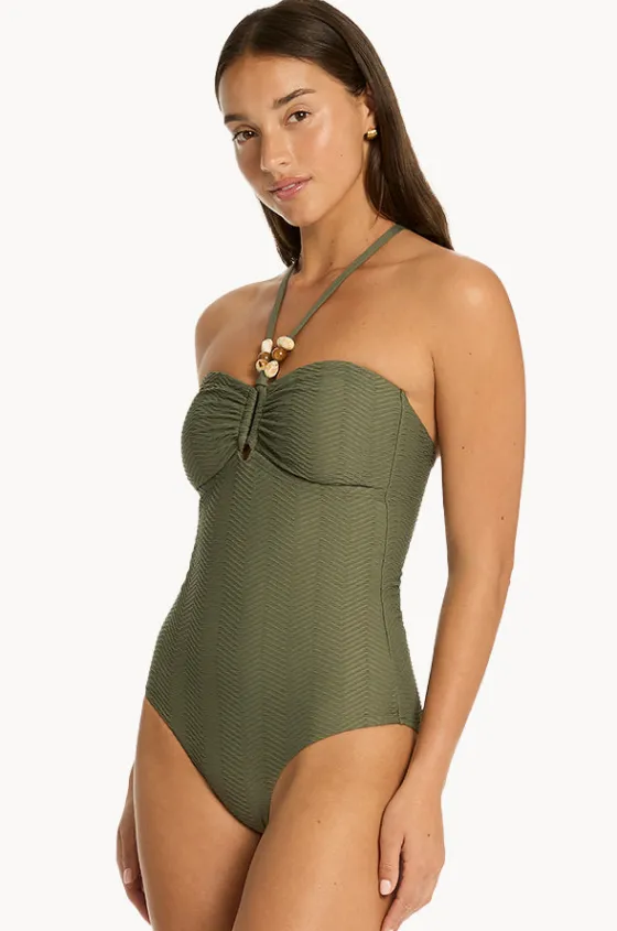 Caracus Ring Bandeau One Piece|Sea Level Best