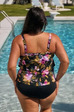 Caribbean Tiered Frill Tankini Separate|Capriosca