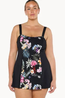 Carnival Wide Strap Swim Dress|Capriosca New