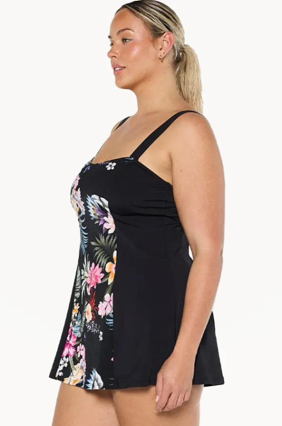 Carnival Wide Strap Swim Dress|Capriosca New