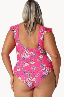 Castaway Frill V Neck One Piece|Capriosca Hot