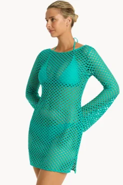 Castaway Mesh Cover Up|Sea Level New