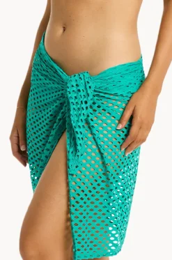 Castaway Mid Length Mesh Wrap|Sea Level