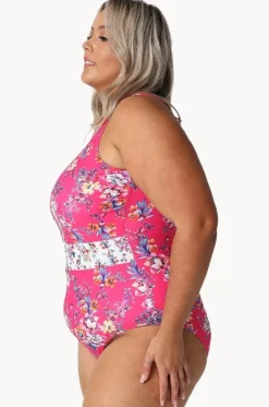 Castaway Zip High Neck One Piece|Capriosca Hot