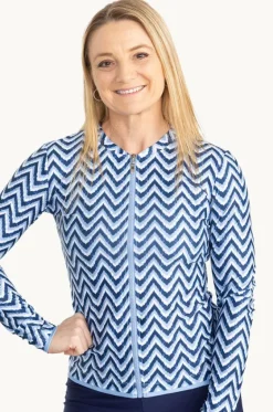 Chevron Long Sleeve Suntop|Babes In The Shade Discount