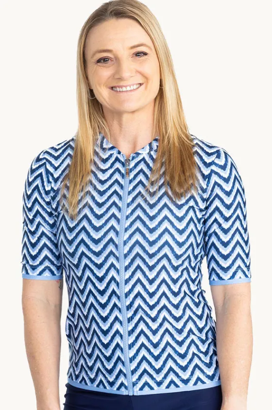 Chevron Short Sleeve Suntop|Babes In The Shade