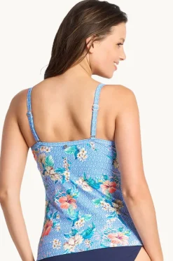 Chilio Twist Front Ruched Tankini Separate|Sunseeker