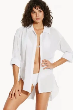 Classic Beach Shirt|Seafolly Outlet