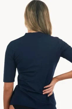 Classic Zip Short Sleeve Suntop|Babes In The Shade