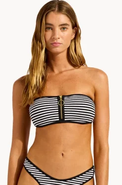 Clubhouse Zip Front Bandeau|Seafolly Online