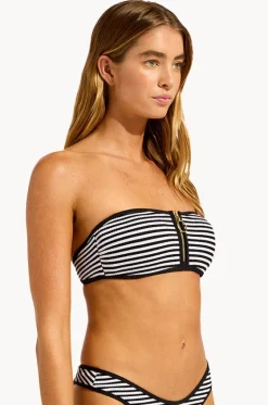 Clubhouse Zip Front Bandeau|Seafolly Online