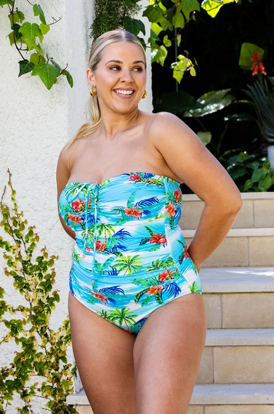 Cocos Islands Bandeau One Piece|Baku Clearance