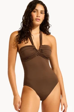 Collective Halter Bandeau One Piece|Seafolly Outlet