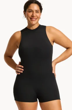 Collective Zip Back Boyleg One Piece|Seafolly Best