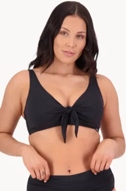 Contours F/G Cup Tie Front Bra|Moontide New