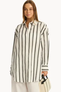 Corfu Stripe Shirt|Sea Level Clearance