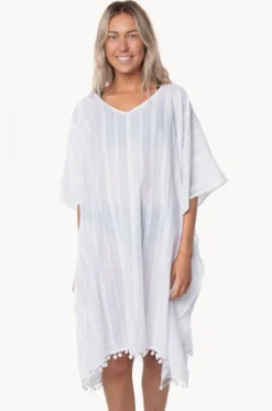 Cotton V Neck Kaftan|Capriosca Discount
