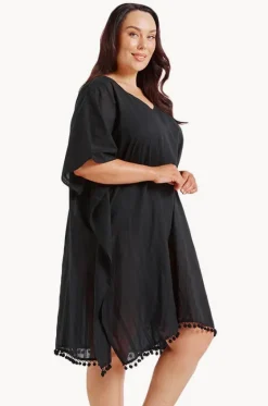 Cotton V Neck Kaftan|Capriosca Clearance