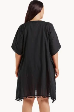Cotton V Neck Kaftan|Capriosca Clearance