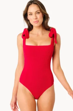 Crinkle Classic Square Neck One Piece|Une Piece Hot