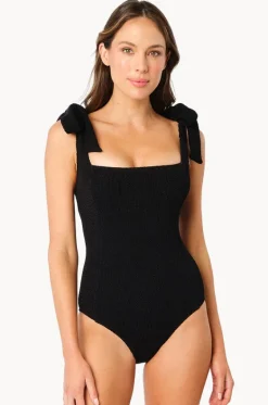 Crinkle Classic Square Neck One Piece|Une Piece Online