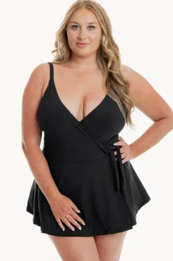 Cross Over Swim Dress|Togs Swimwear Discount