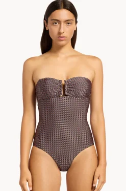 Desert Geo Bandeau One Piece|Jets Clearance