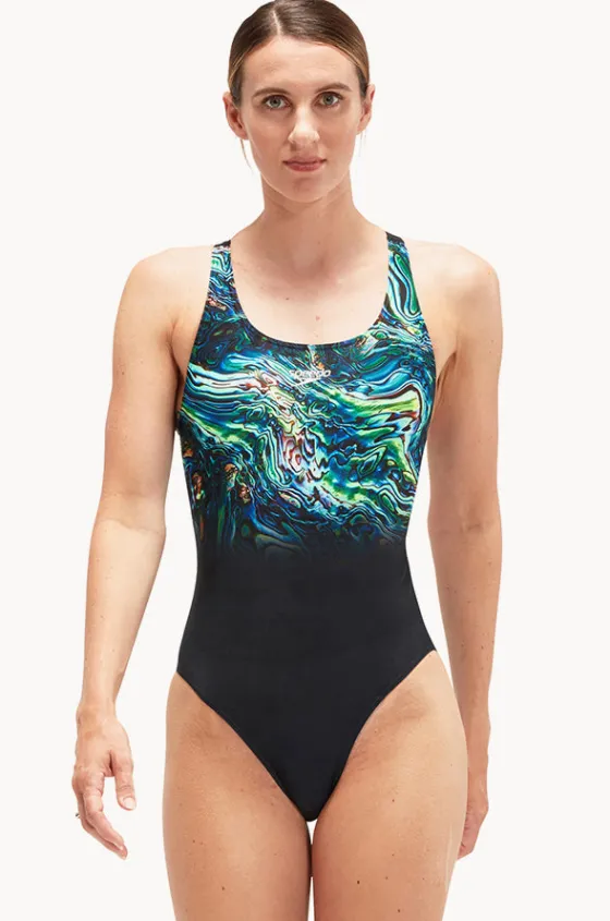 Digital Placement Powerback One Piece|Speedo