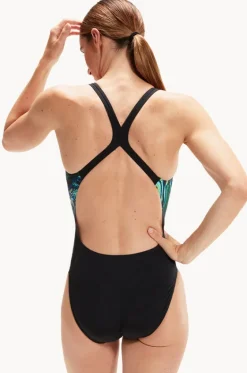 Digital Placement Powerback One Piece|Speedo