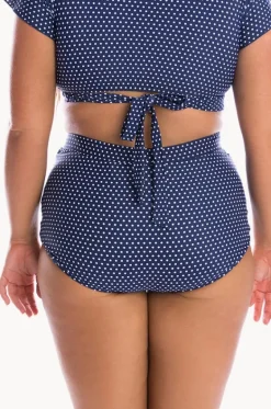 Dots Ruched Skirted Pant|Capriosca Hot