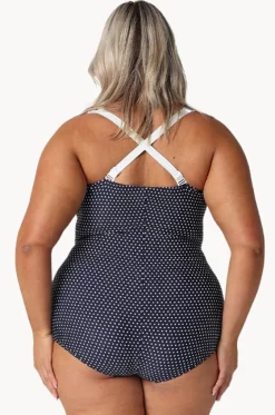 Dots Skirted Retro One Piece|Capriosca Outlet