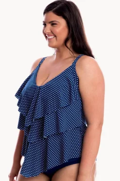 Dots Tiered Tankini Separate|Capriosca Clearance