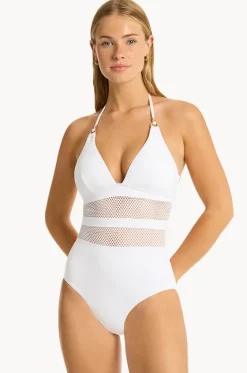 Drift Longline Halter One Piece|Sea Level