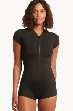 Eco Essentials Boyleg Sunsuit|Sea Level New