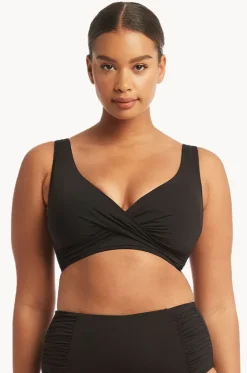 Eco Essentials Cross Front Bra|Sea Level Outlet