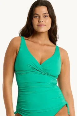 Eco Essentials Cross Front Tankini Separate|Sea Level Best