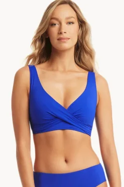 Eco Essentials Cross Front Bra|Sea Level Discount