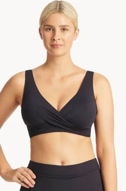 Eco Essentials Cross Front Bra|Sea Level Discount