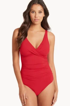 Eco Essentials Cross Front One Piece|Sea Level