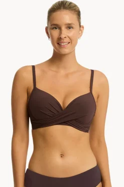 Eco Essentials D/DD Cup Cross Front Bra|Sea Level