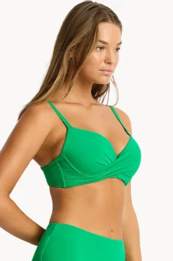 Eco Essentials D/DD Cup Cross Front Bra|Sea Level Discount