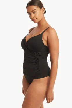 Eco Essentials DD/E Cup Cross Front Tankini Separate|Sea Level Hot