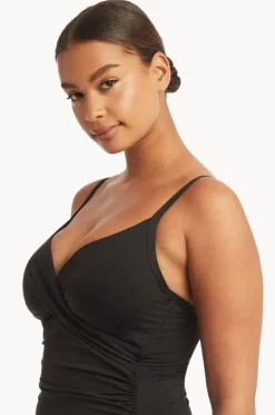 Eco Essentials DD/E Cup Cross Front Tankini Separate|Sea Level Hot