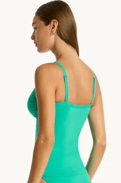 Eco Essentials DD/E Cup Tie Front Tankini Separate|Sea Level Sale