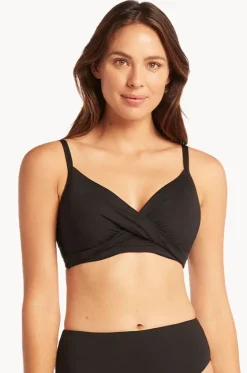 Eco Essentials DD/E Cup Twist Front Bra|Sea Level Sale