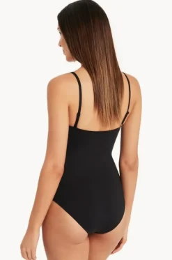 Eco Essentials High Leg Bandeau One Piece|Sea Level Outlet