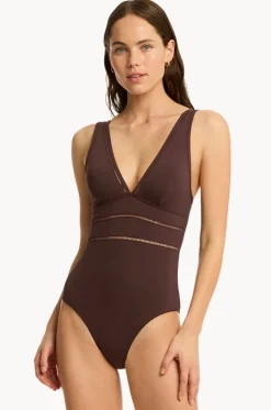 Eco Essentials Spliced One Piece|Sea Level Discount