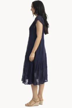 Essentials Cotton Gauze Bias Dress|Orientique New